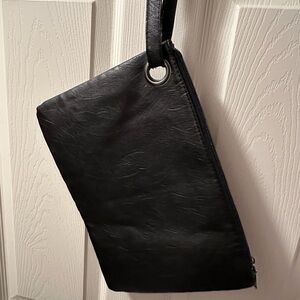 All black pleather clutch!